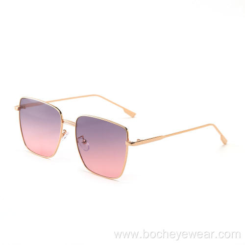 newest italy unisex fashion sunglasses square metal frame sunglasses wholesale sun glasses